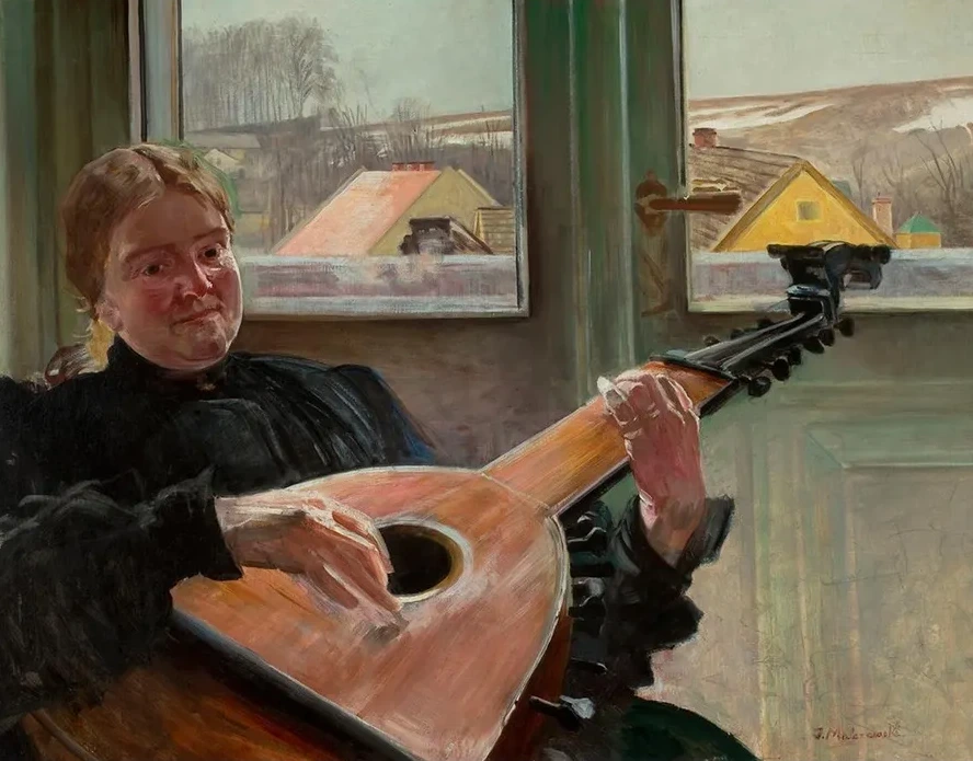 Portrait of Artist's Sister Helena with a Lute