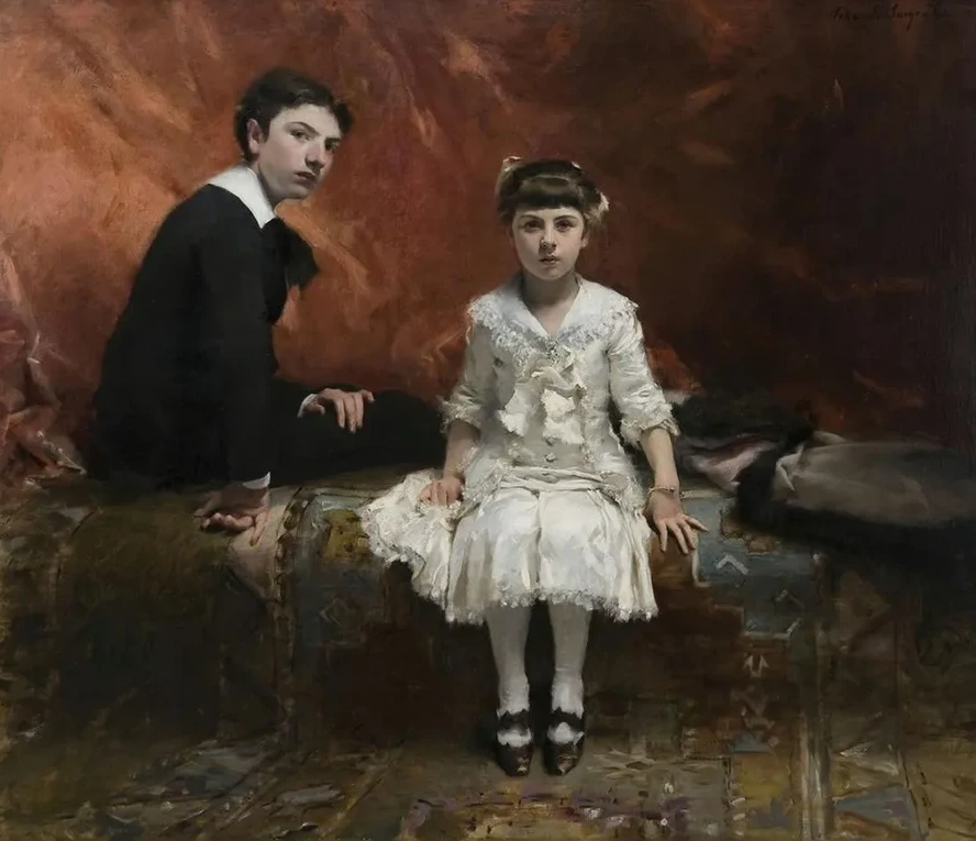 Portrait of Douard and Marie - Louise Pailleron