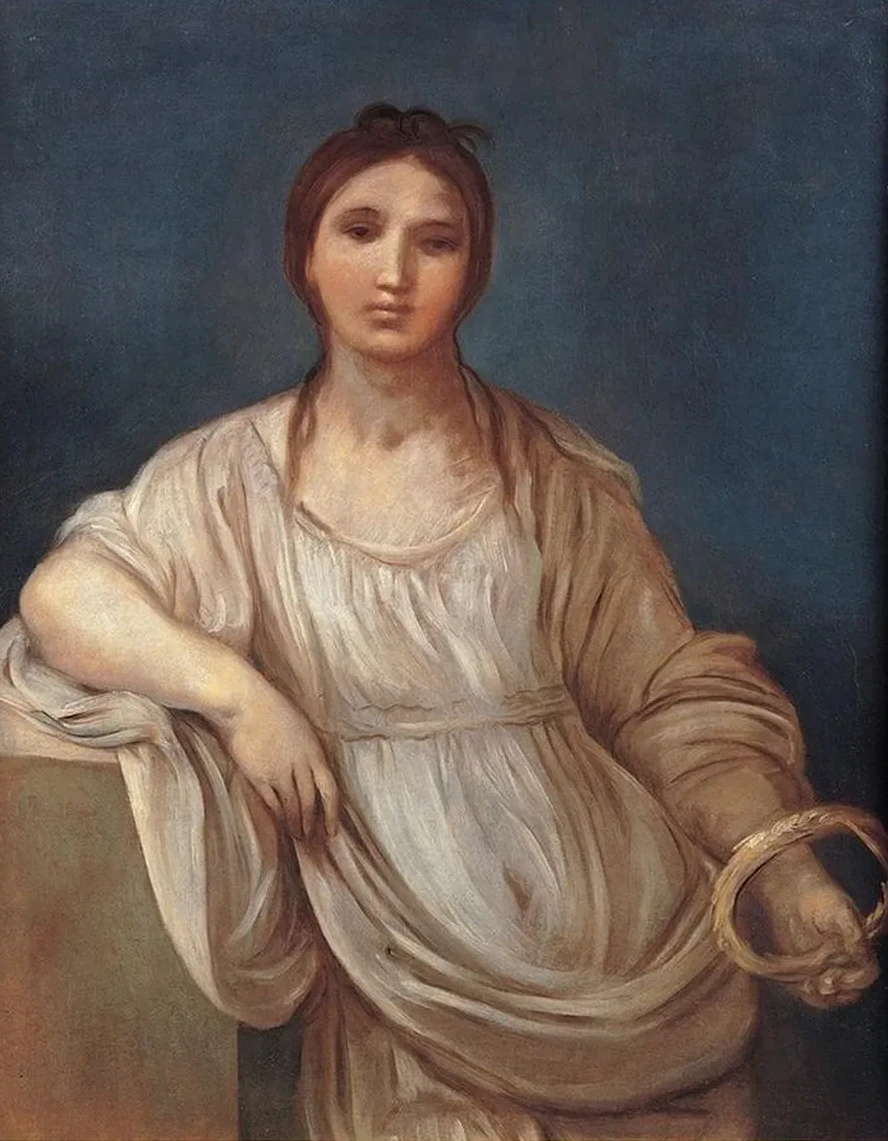 Portrait of Girl with a Crown