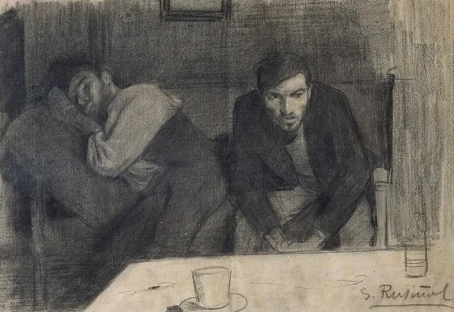 Portrait of the Sculptor Carles Mani and the Painter Pere Ferran