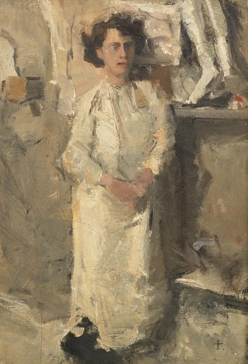 Portrait of the Artist Theo Nieuwenhuis in His Studio
