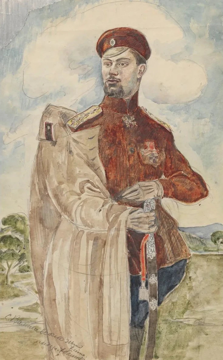 Portrait of the Artist's Brother - in - Law, Kirill Zdanevich