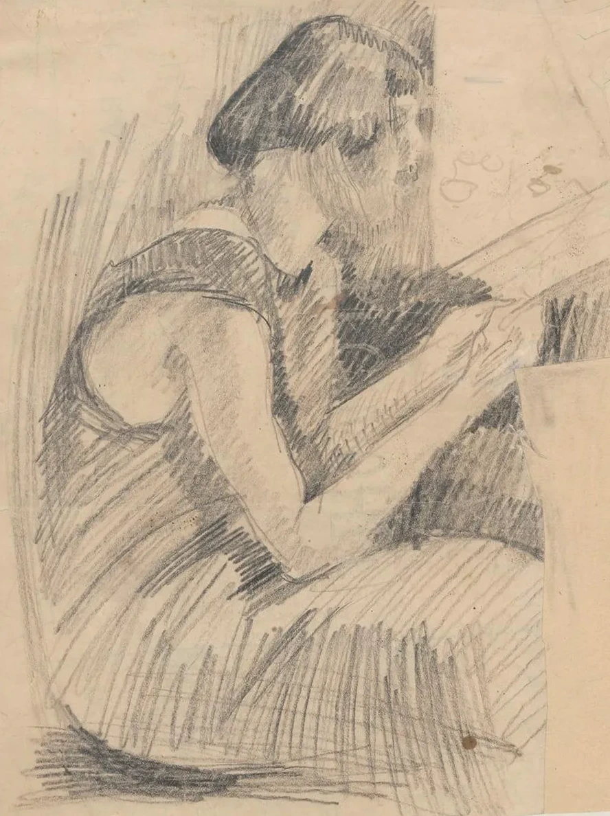 Portrait of the Artist's Sister Waleria at a Window