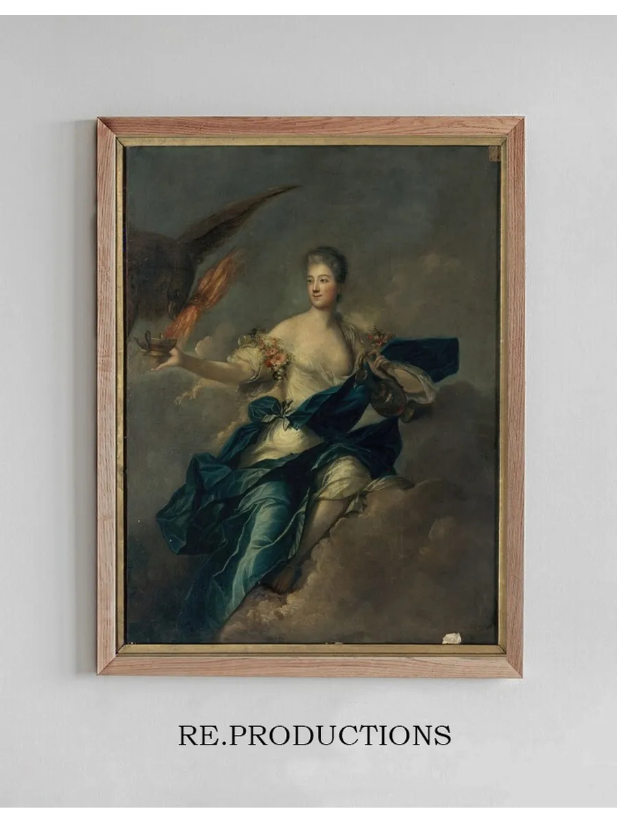 Portrait pr sum de Mme de Mailly (1710 - 1751), en H b