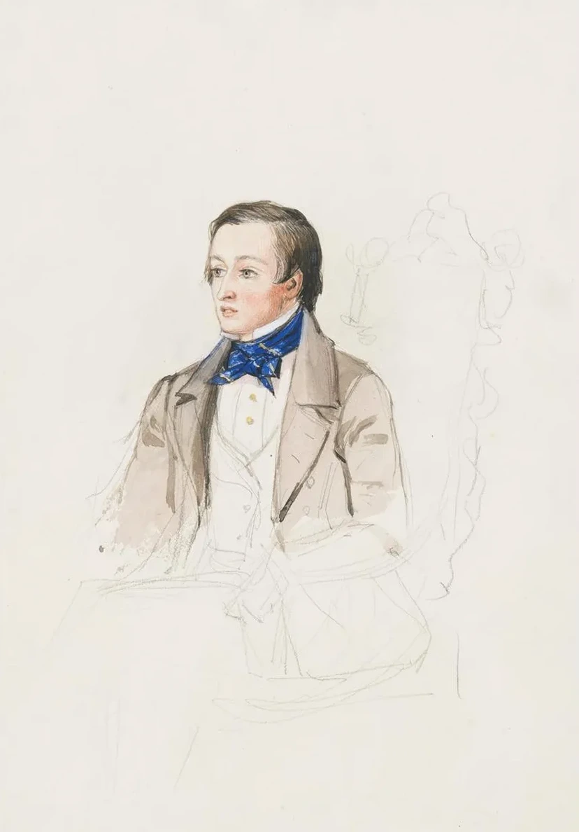 Portrait study of Mr R. Stephens of Merton College, Oxford