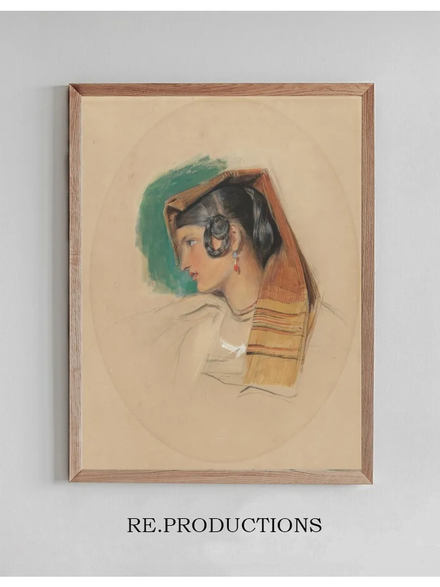 Portrait Study of an Italian Peasant Girl