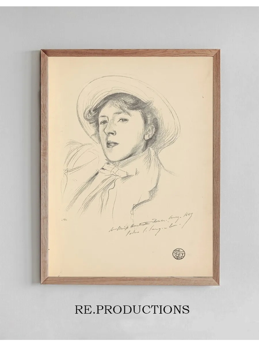 Portrait - sketch of Miss Paget (Vernon Lee)
