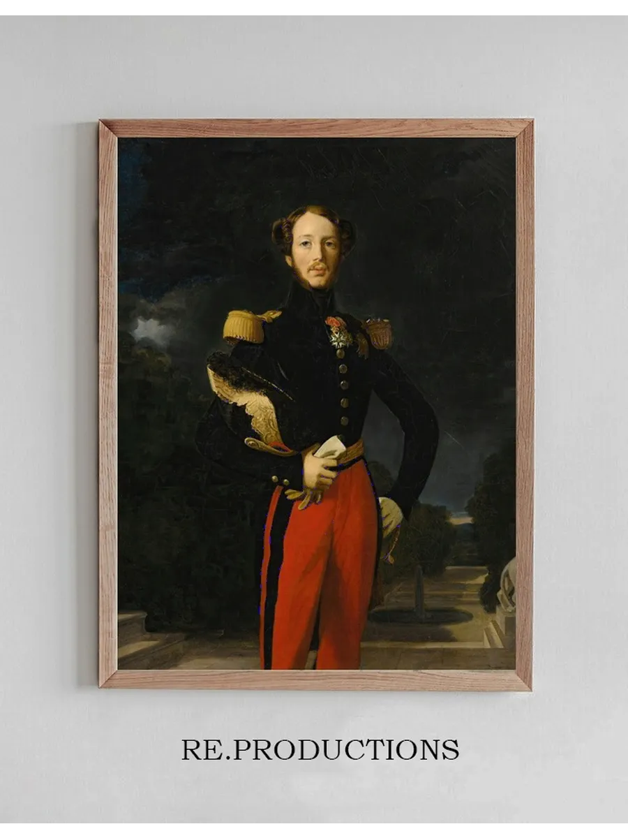 PortraitOf Prince Ferdinand - Philippe, Duc D orl ans, Before The Ch teau De Saint - Cloud's Garden