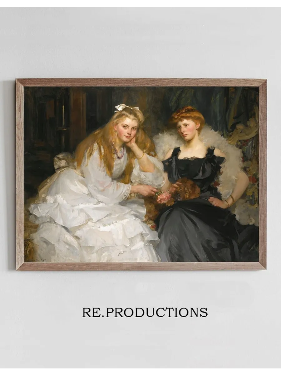 Portraits Of Lorna And Dorothy Bell, Daughters Of W. Heward Bell, Esq