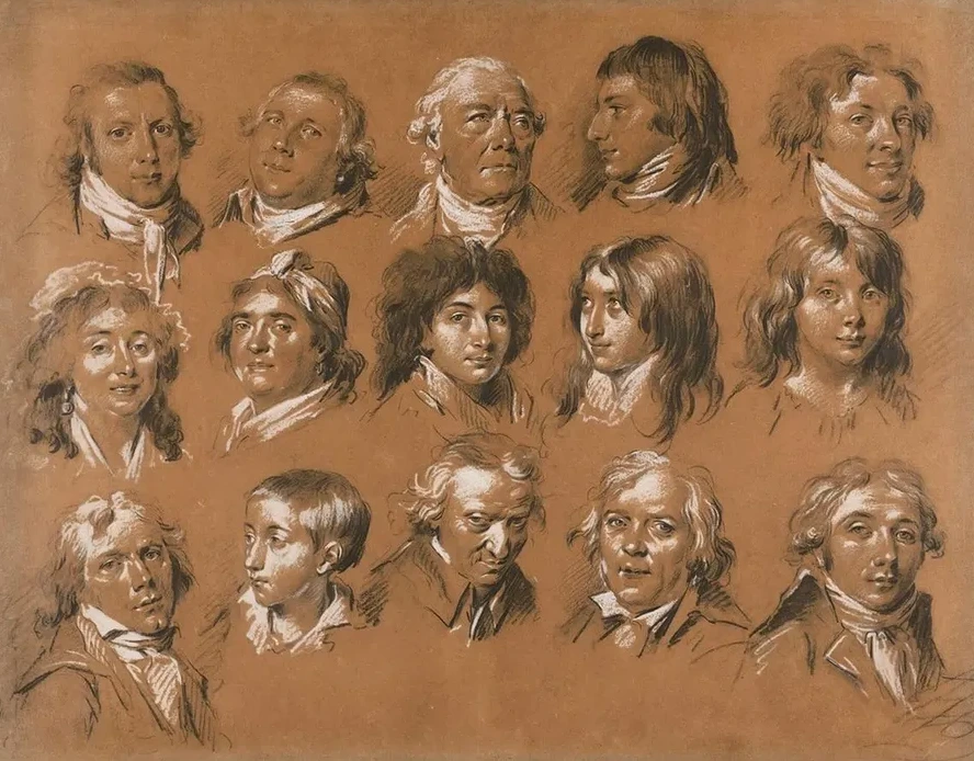 Portraits Of The Marquis De Rozay And His Family And Entourage, Including A Self - Portait Of The Artist