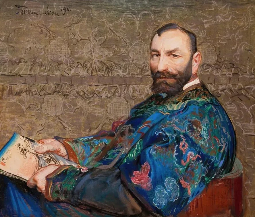 Portret Feliksa Jasie Skiego W B Kitnym Kaftanie