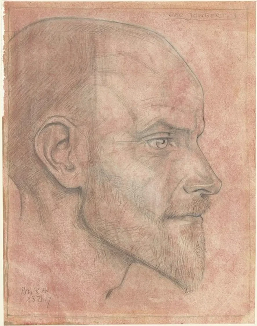 Portret van Jac. Jongert, van Opzij