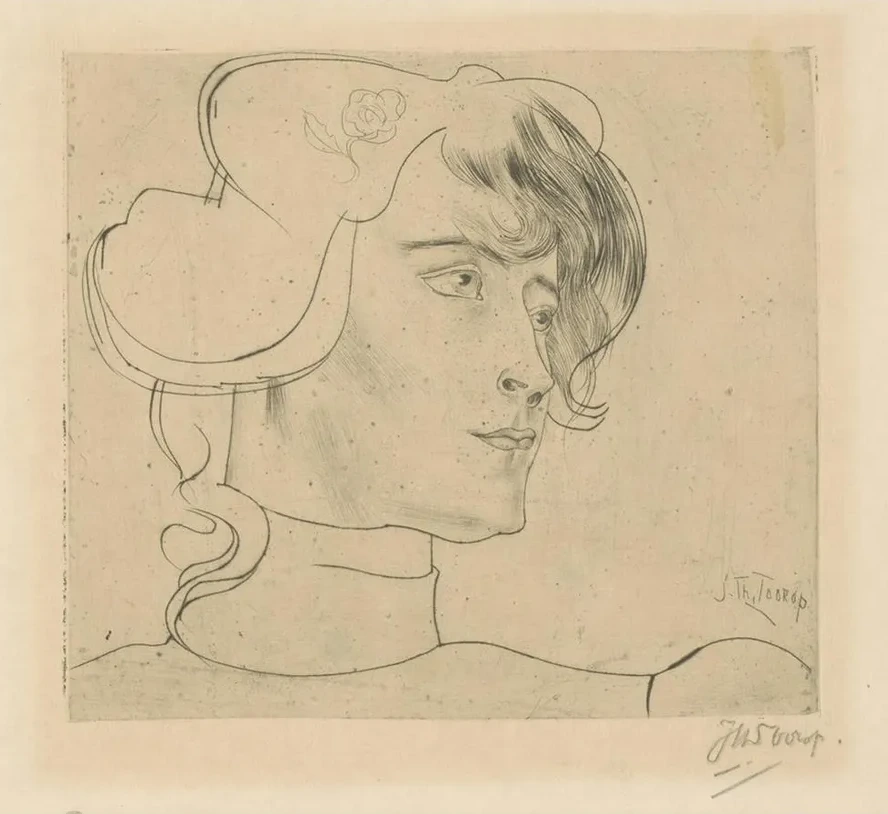 Portret van Marguerite Helfrich