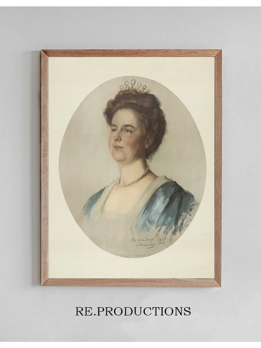 Portret van Wilhelmina, Koningin Der Nederlanden