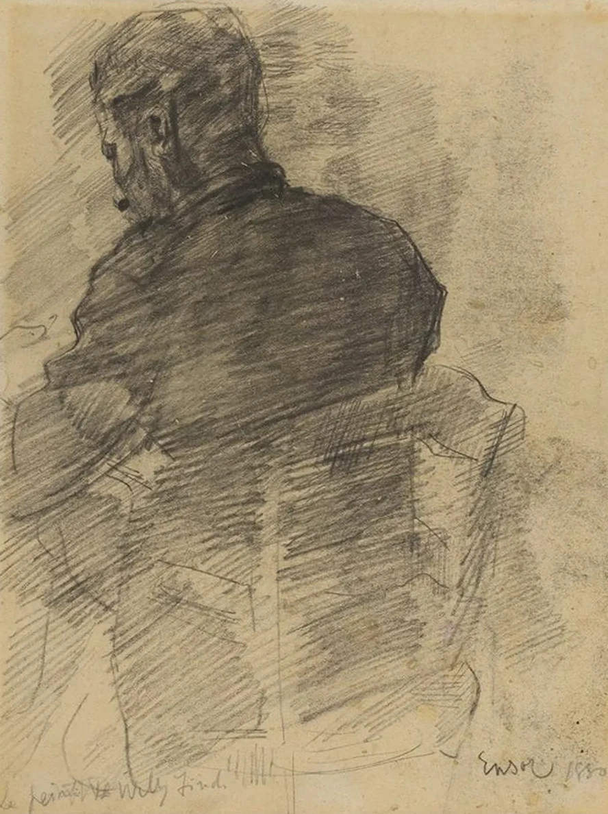 Portret van Willy Finch Op de Rug