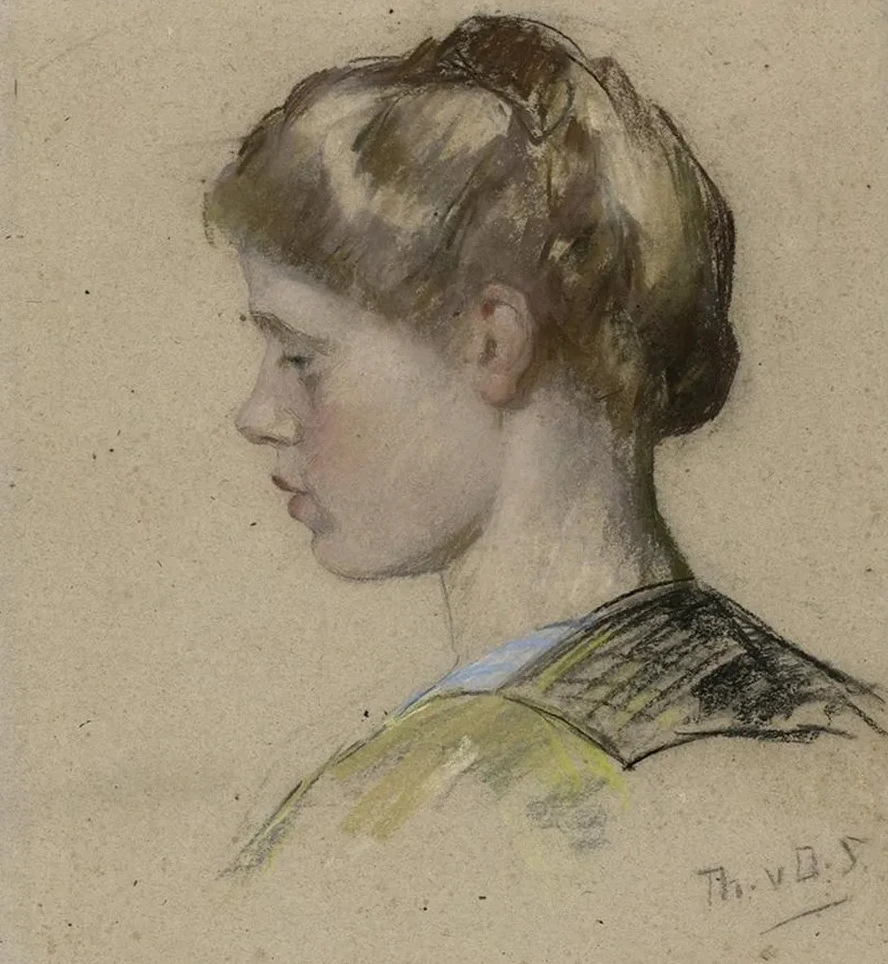 Portret van Een Jonge Vrouw