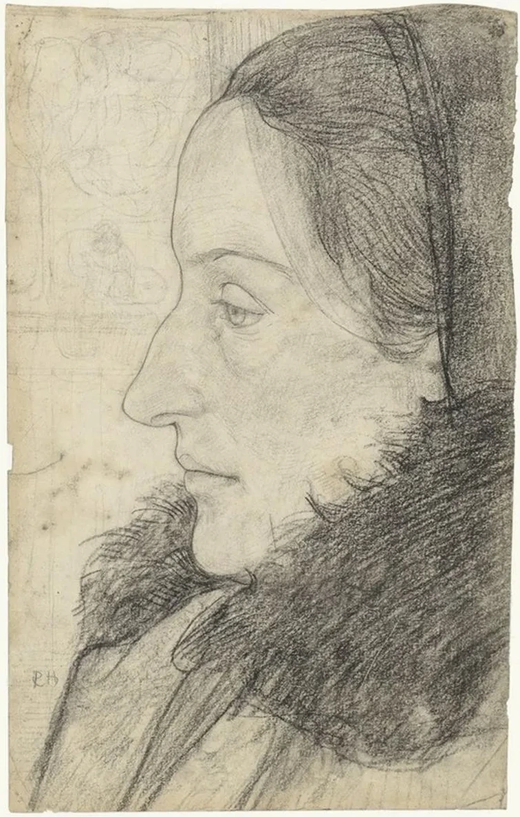 Portret van Een Vrouw van Opzij