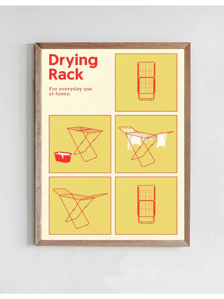 Poster Drying Rack