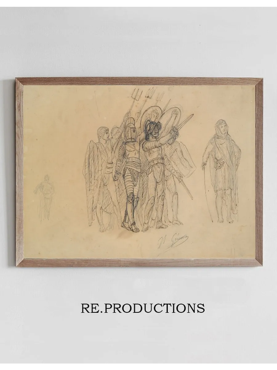 Preparatory Study for Ave Caesar, Morituri Te Salutant (hail Caesar We Who Are About to Die Saluteyou)