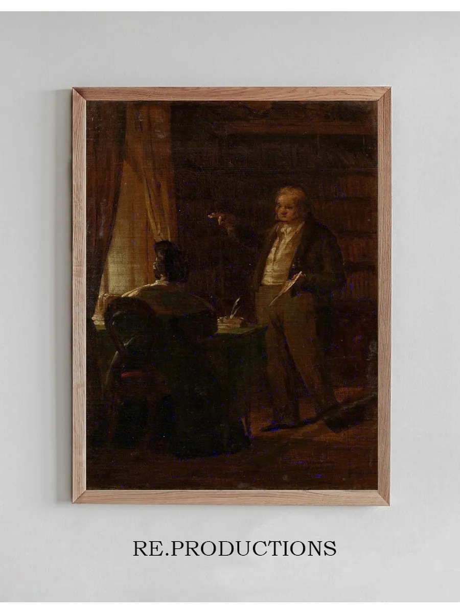Prof. Dr. Ignaz Rudolf Bischoff von Altenstern, Seiner Gattin Johanna Diktierend