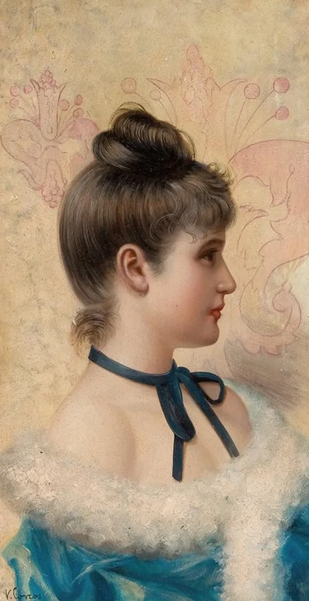 Profile Portrait of a Young Beauty