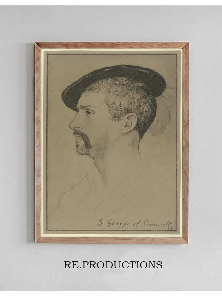 Profilkopf Des Simon George of Cornwall, Faksimile Der Hans Holbein Schen Zeichnung