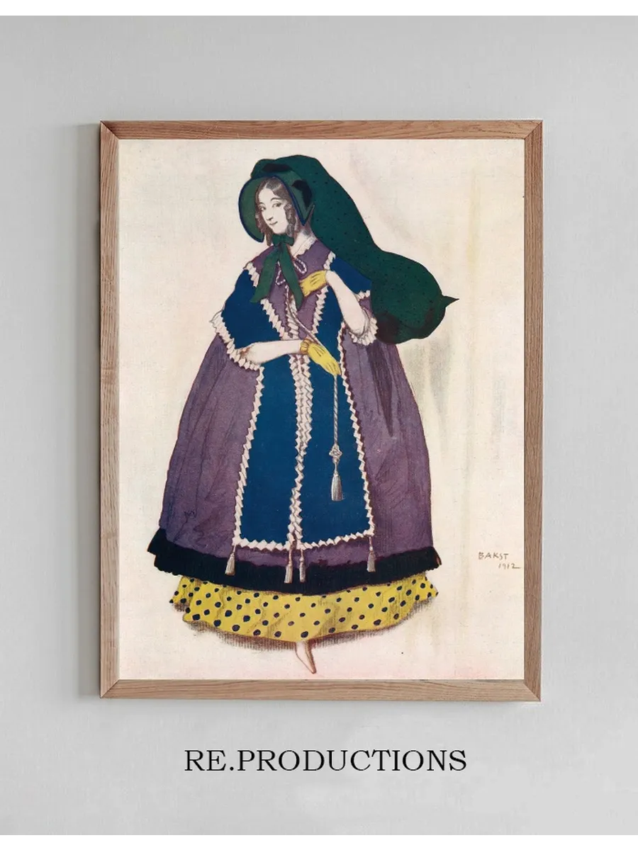 Projet de Costume, Ex Cut Par L on Bakst Pour le Ballet les Papillons