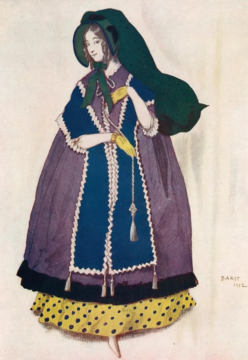 Projet de Costume, Ex Cut Par L on Bakst Pour le Ballet les Papillons