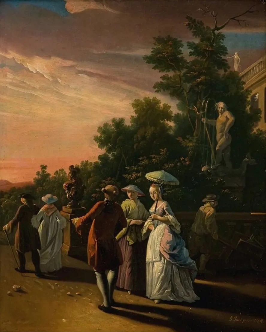 Promenading in a Park