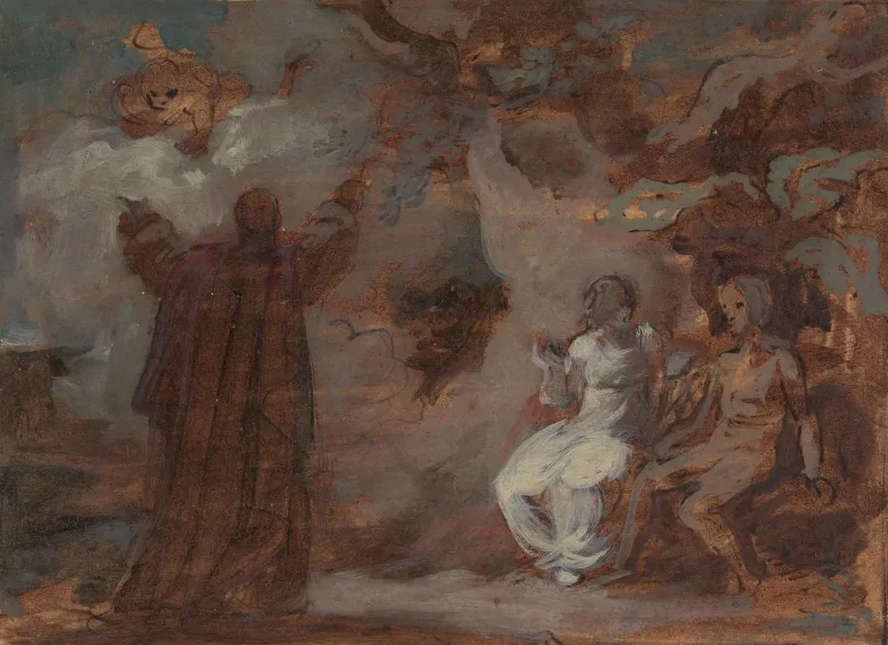 Prospero Conjuring a Masque for Ferdinand and Miranda