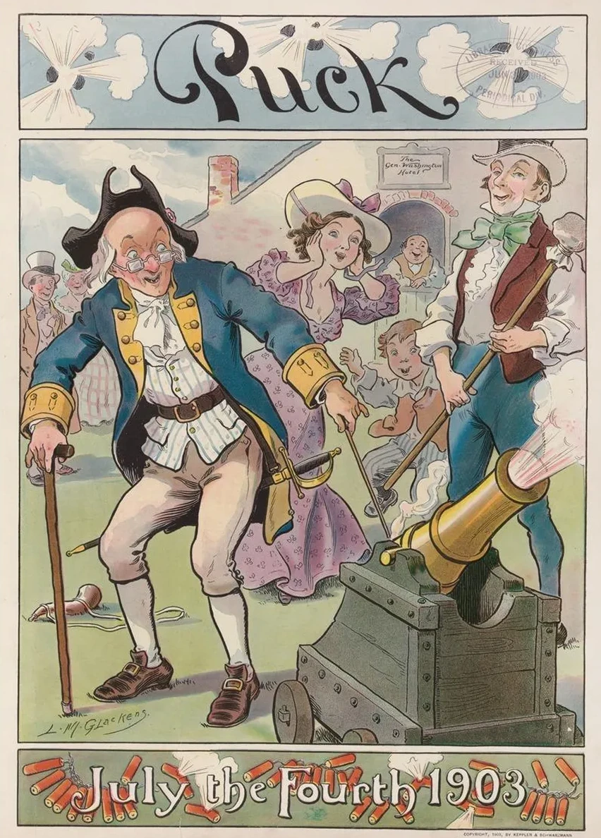 Puck July the Fourth 1903