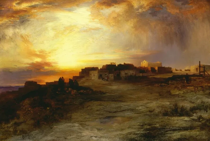 Pueblo at Sunset (Laguna)