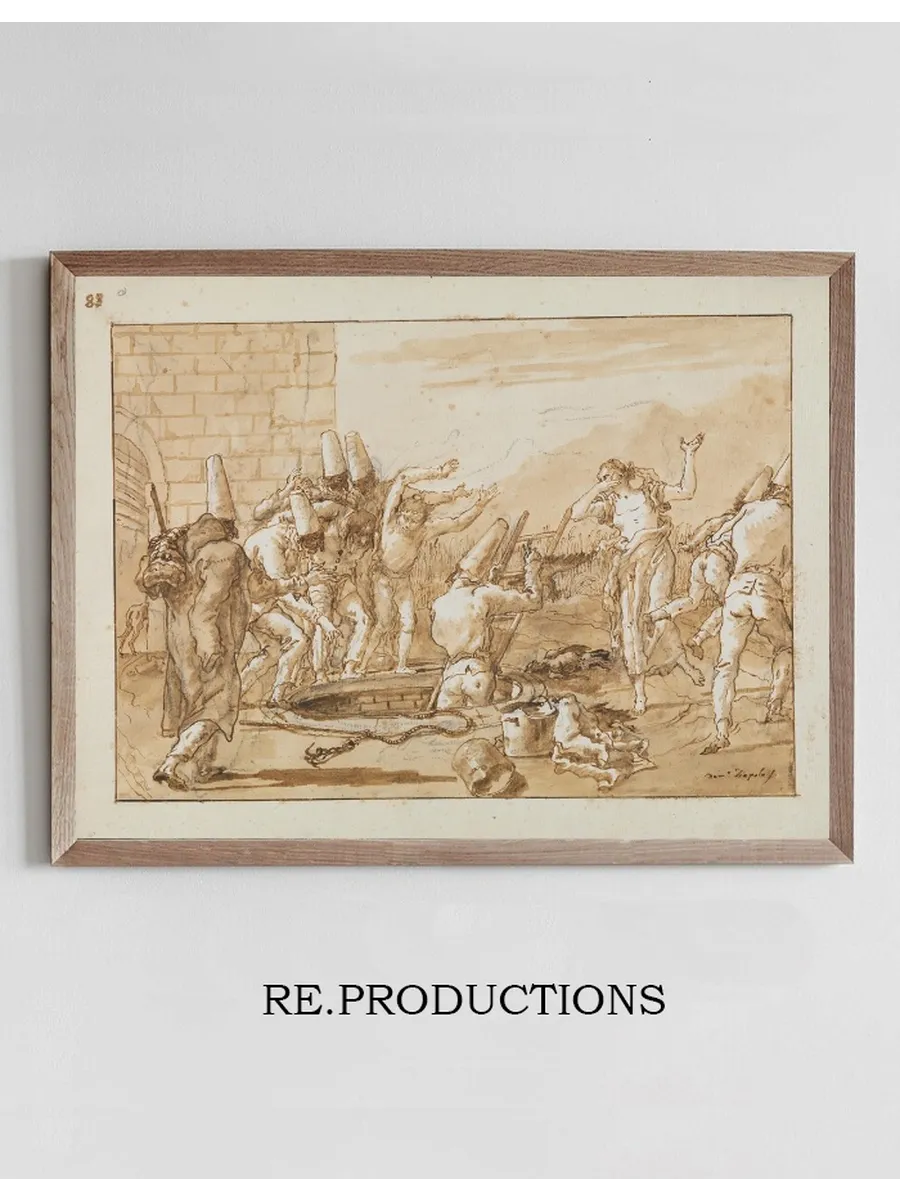 Punchinello Retrieving Dead Fowls from a Well