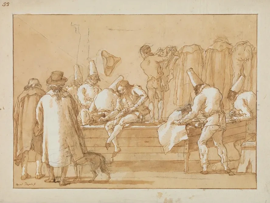 Punchinello as Tailor's Assistant
