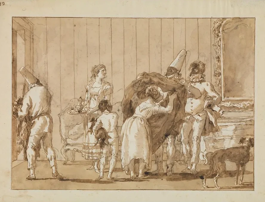 Punchinello as a Dressmaker