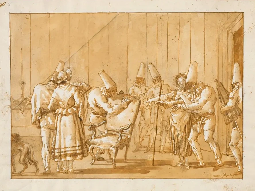 Punchinello Is Helped to a Chair