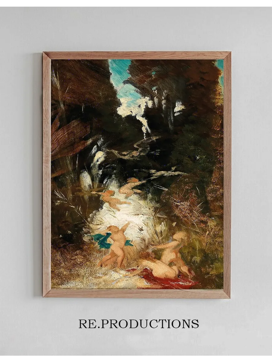 Putti Near A Forest Brook
