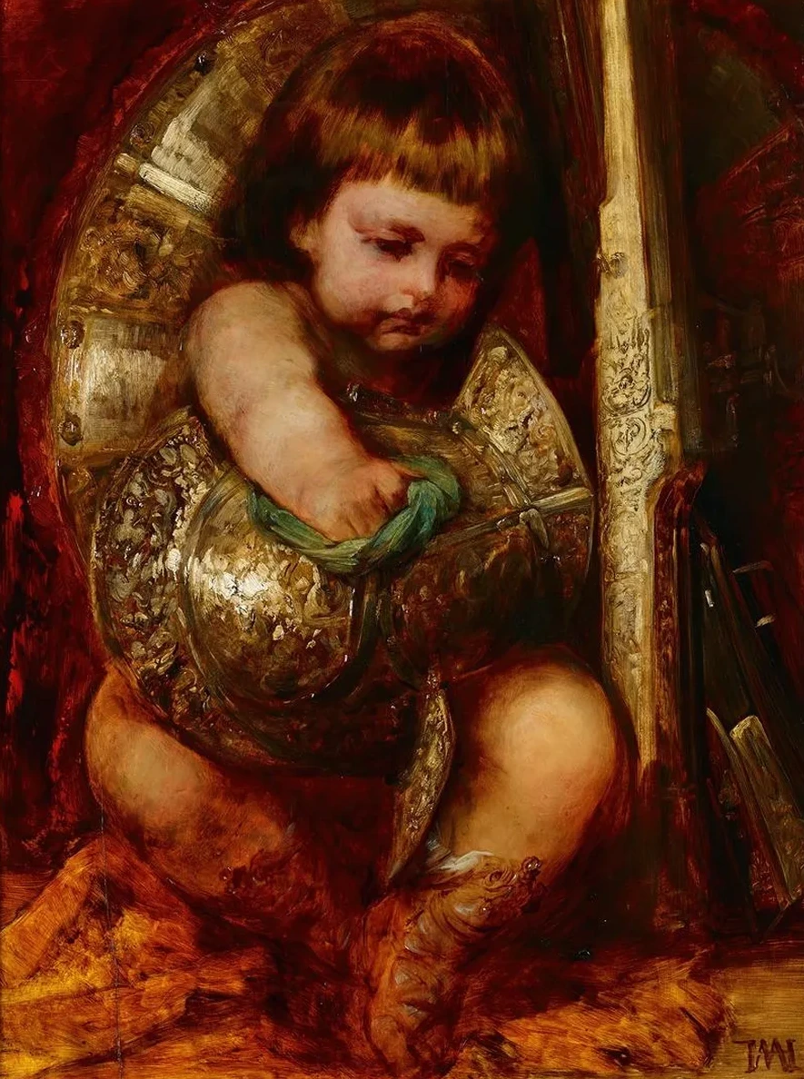Putto, Cleaning The Arms Of Mars
