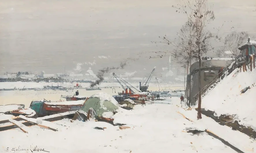 Quai De Bercy Sous La Neige