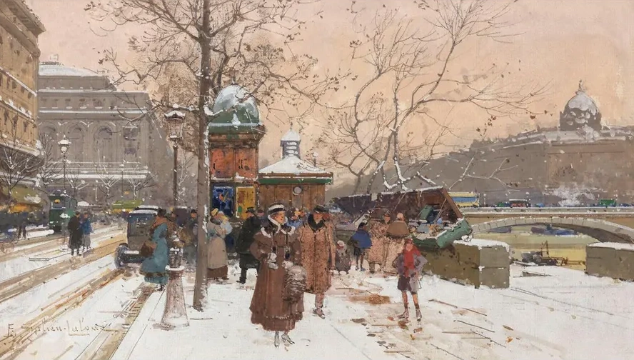 Quai de la M Gisserie Sous la Neige