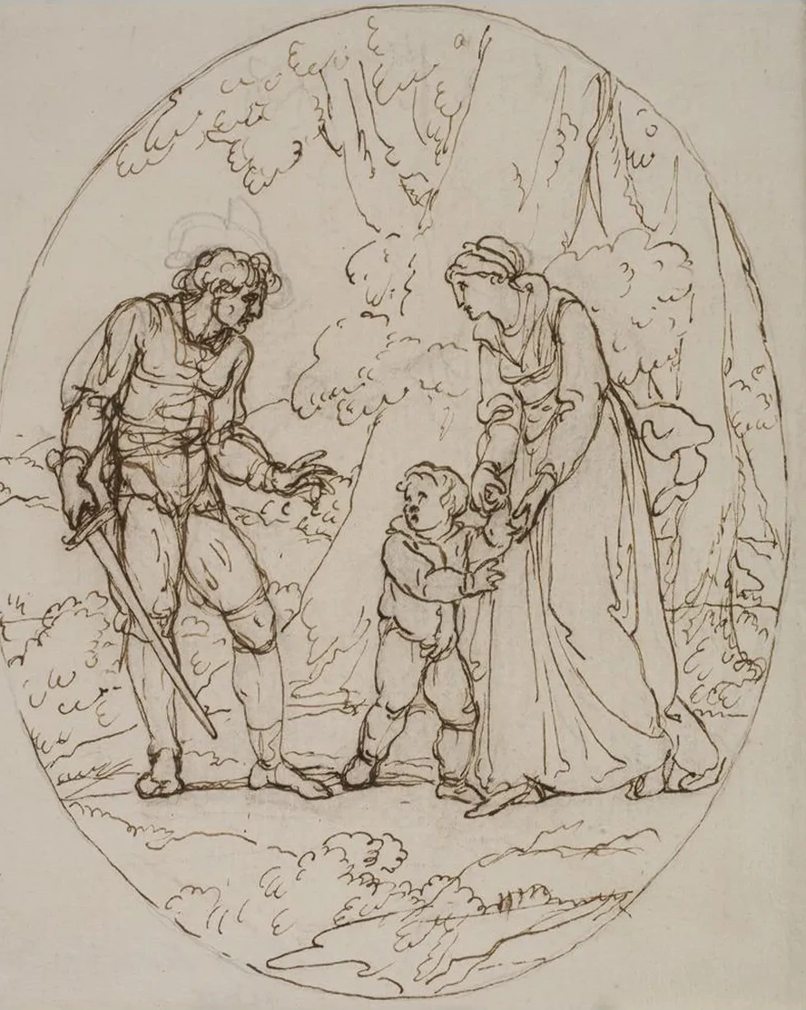 Queen Margaret and the Robber Margaret of Anjou Queen of England Attacked by Robbers in a Wood and Robbed of E