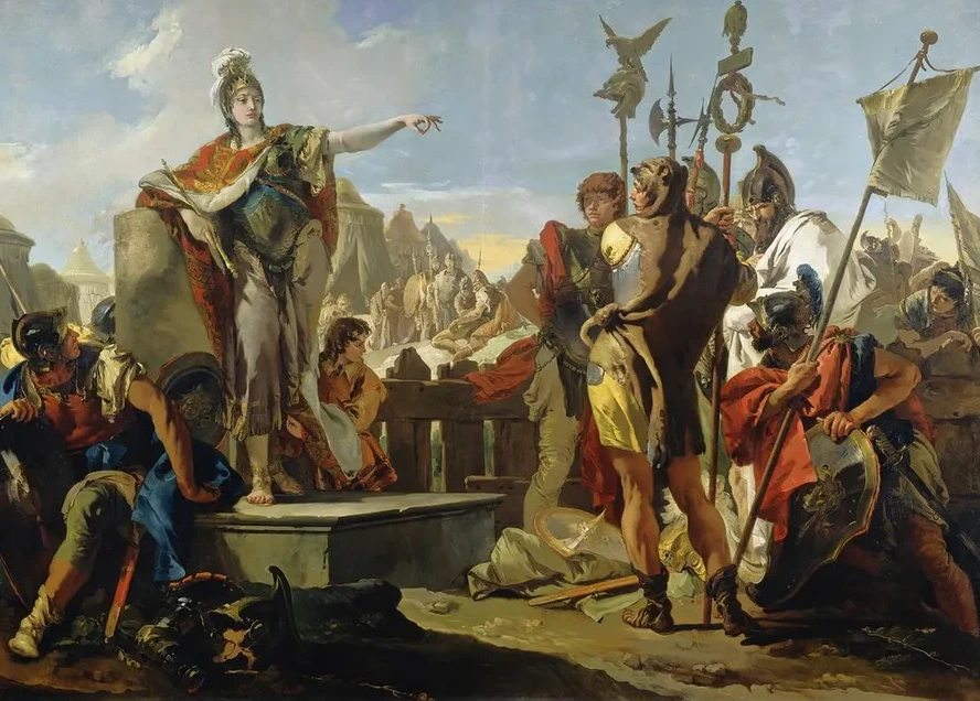 Queen Zenobia Addressing Her Soldiers