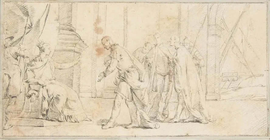 Queen of Port City Receiving Envoys