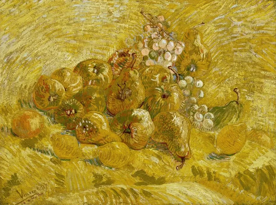 Quinces, Lemons, Pears and Grapes