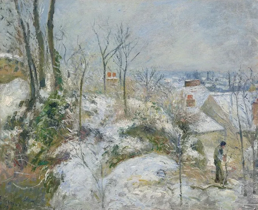 Rabbit Warren at Pontoise, Snow