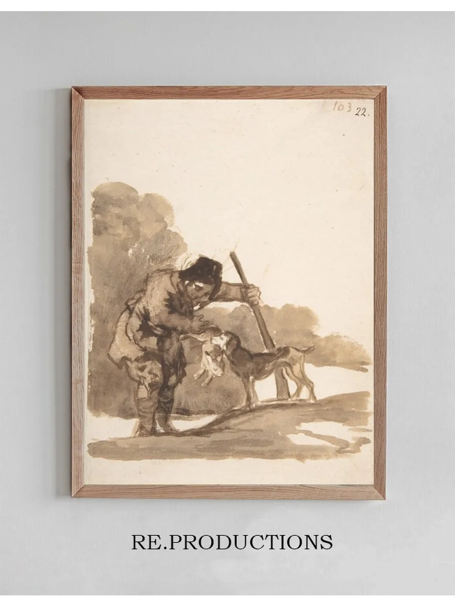 Rabbit Hunter with a Retriever