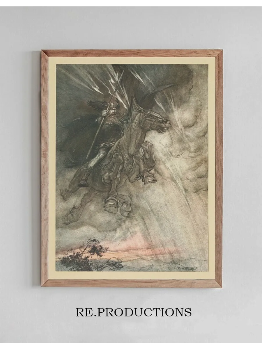Raging, Wotan Rides to the Rock, Like a Storm - Wind He Comes