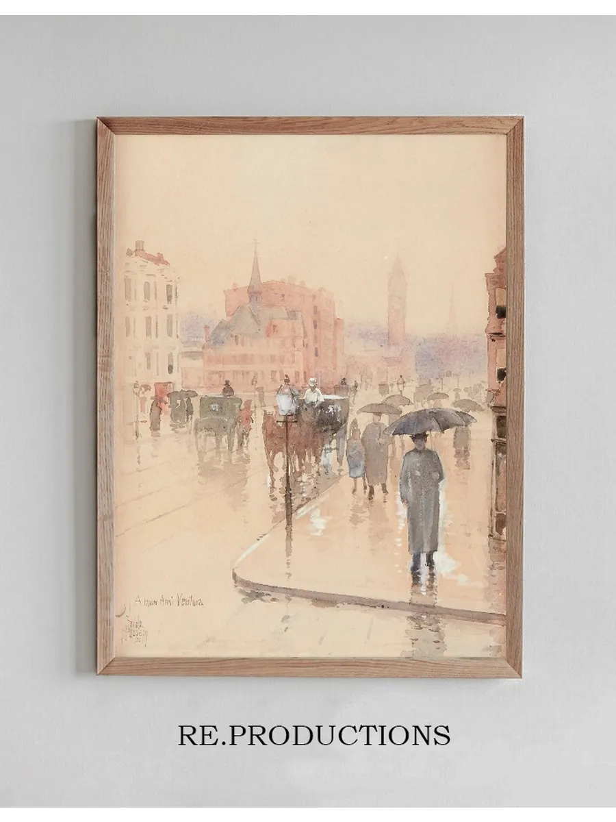 Rainy Day, Columbus Avenue, Boston