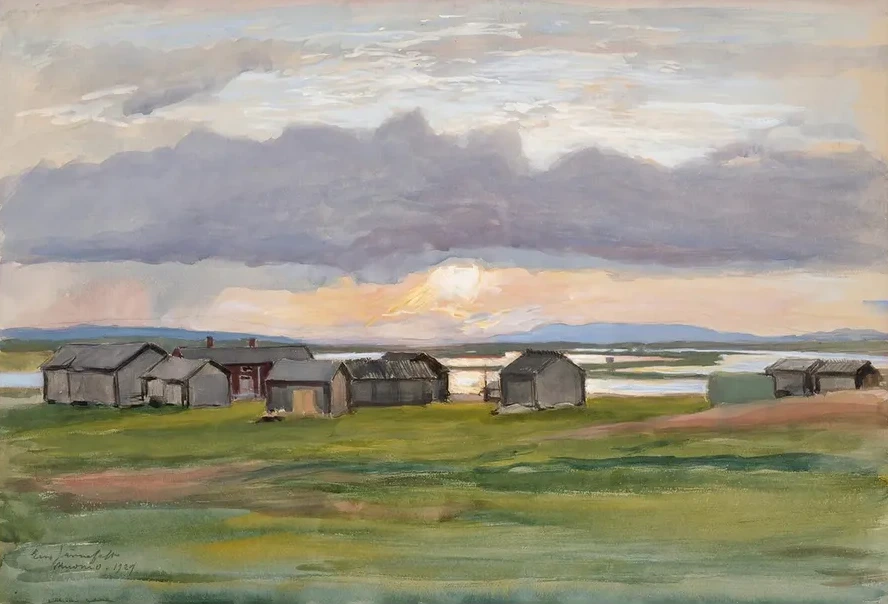 Rakennuksia Rannalla (muonio)