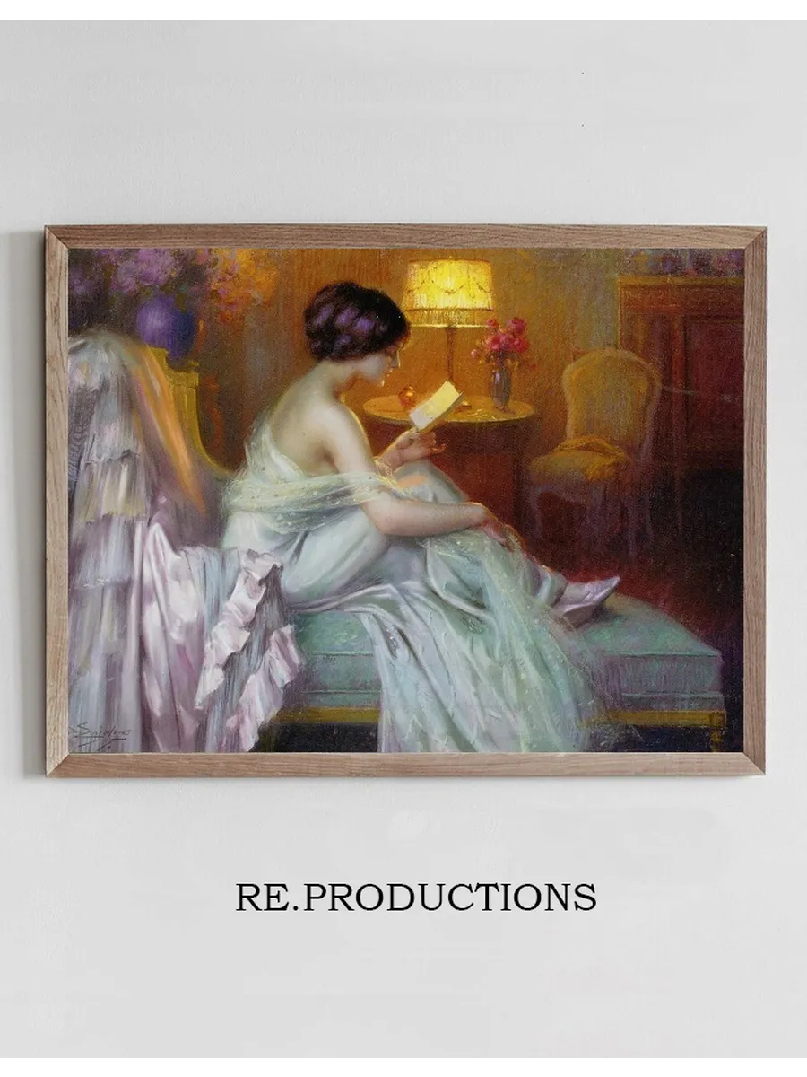 Reading at Lamp Light